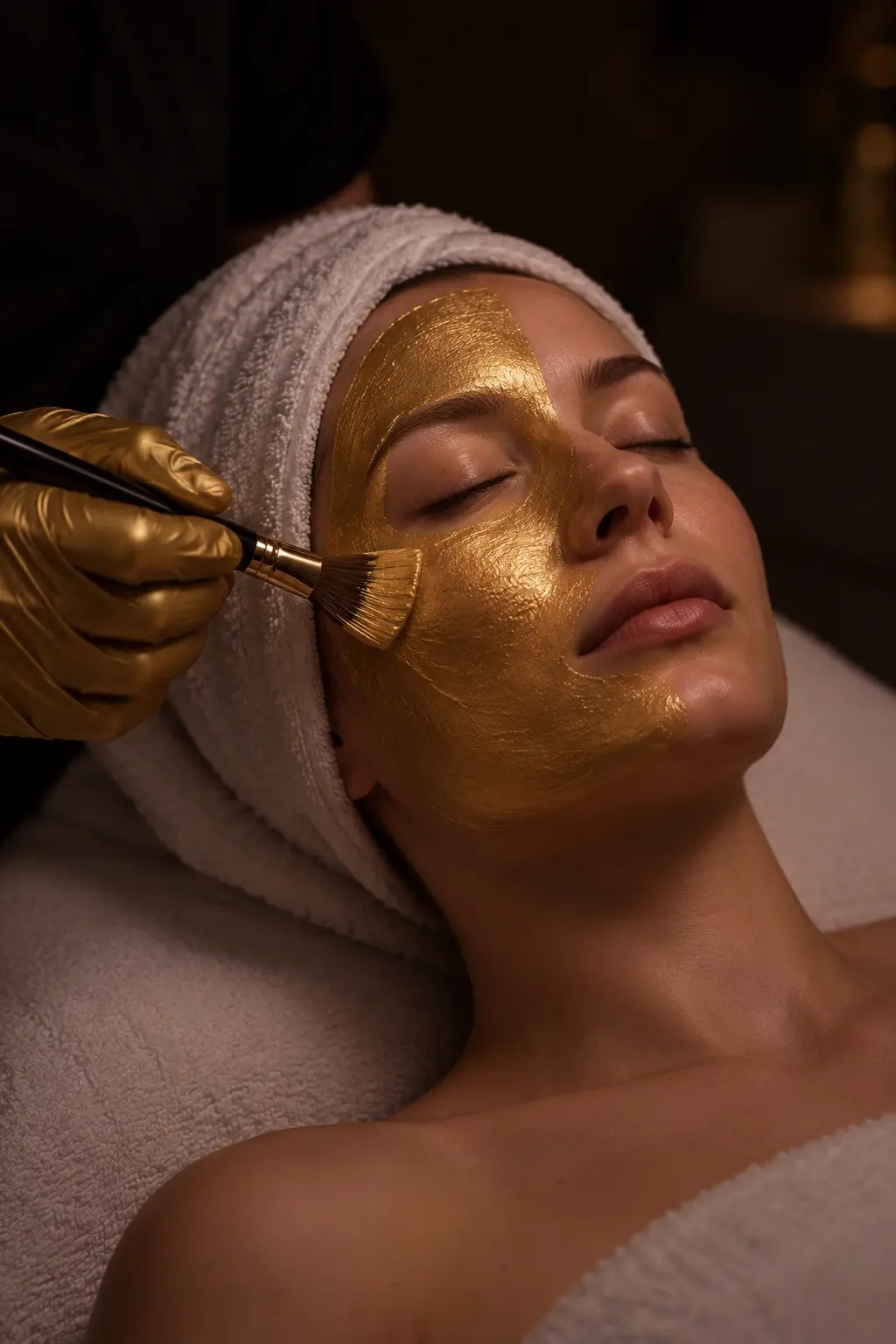 24K Gold Facial v štúdiu GLIT