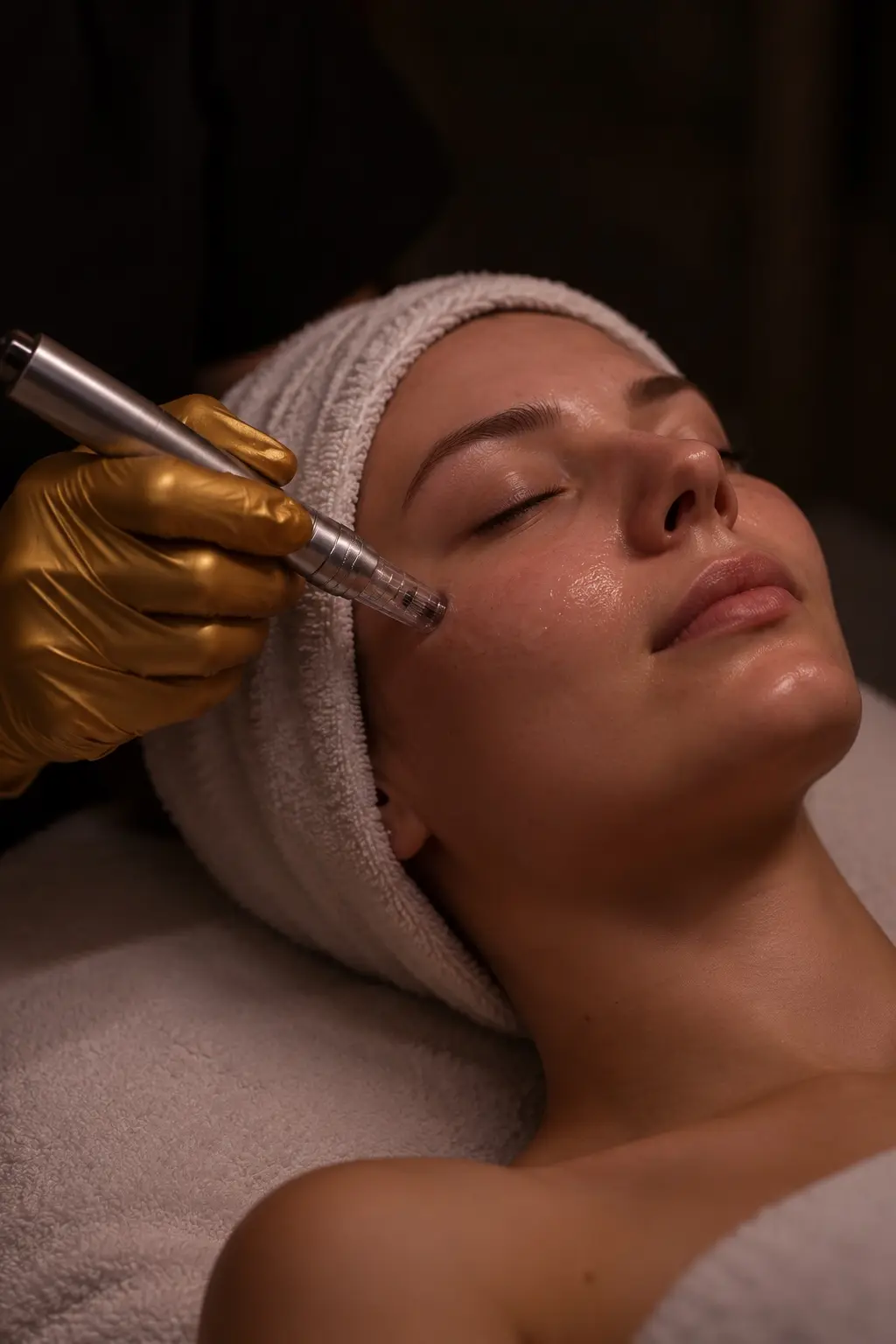 Ručné hĺbkové čistenie pleti + microneedling v štúdiu GLIT